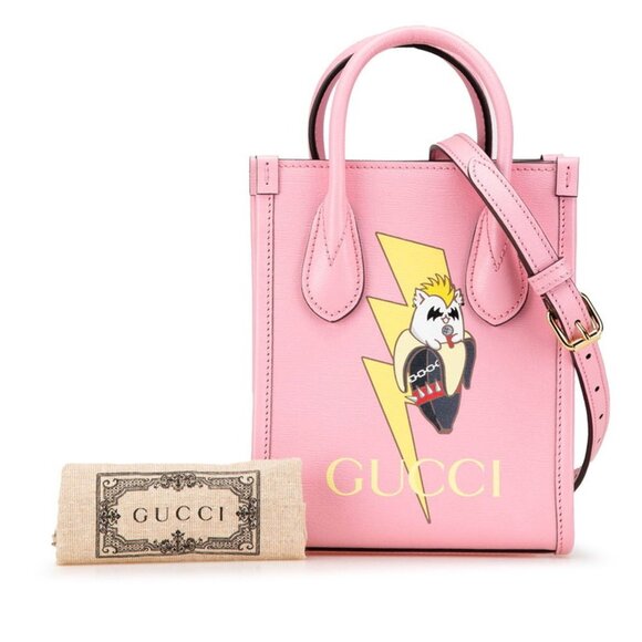 GUCCI Pink Leather Shoulder Bag - Picture 13 of 14